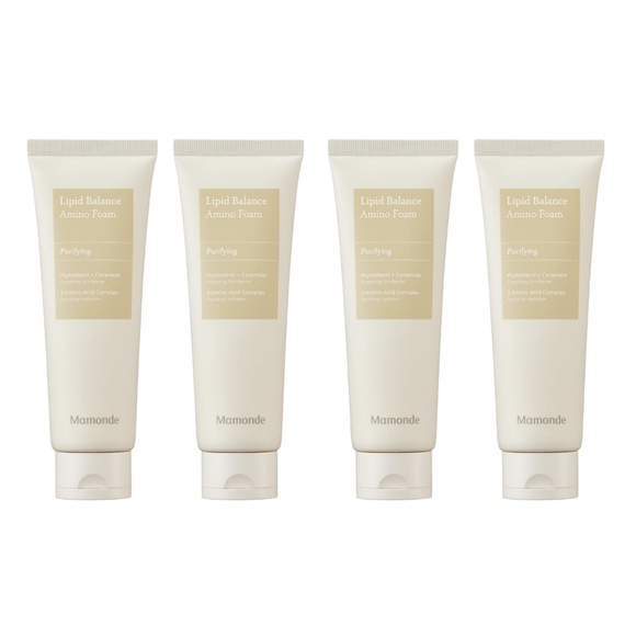 New 4pc Mamonde Lipid Balance Amino Foam Cleanser Vegan Sealed